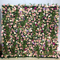 Blush Pink Artificial Rose Flower Wall Trailing Vine Boho Backdrop for Wedding Photo Booth Studio Party Event Decor
