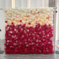 Fabric Based 3D Gradient Simulation Flower Wall Background Wall for Wedding Decoration