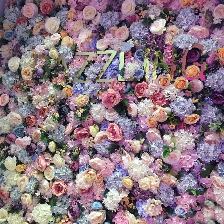 High Quality 3D Roll-Up Floral Walls Flowerwall Backdrop Artificial Silk Flower Wall Panel for Baby Shower Wedding Decor