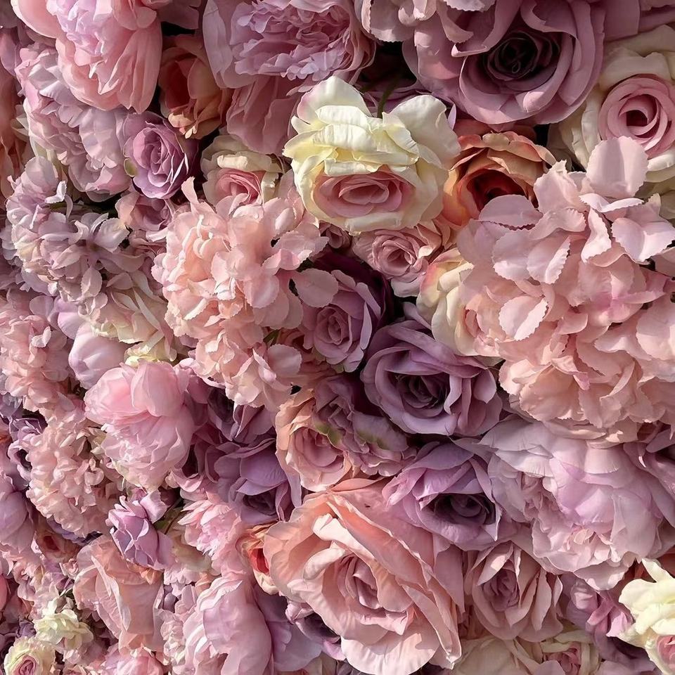 Big Size Fabric Flower Wall Decor Flower Runner Wedding Centerpieces Artificial Silk Pink Wall Flower Decoration Wedding