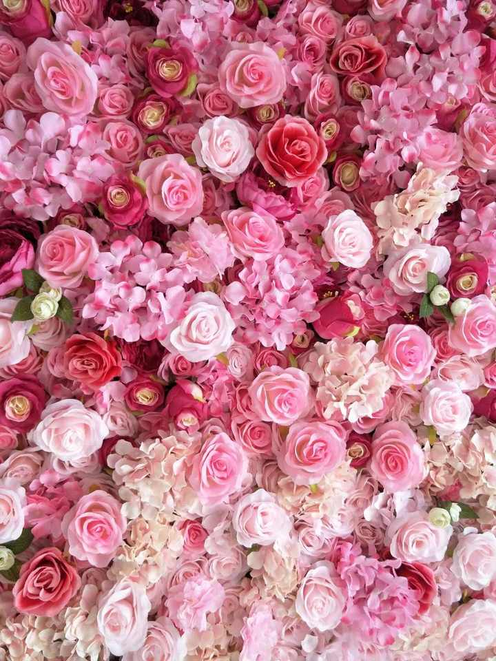 Customized Wedding Events Artificial Silk Flower Panel Rose Flower Wall for Garden Backdrop Engagement Events Decoration