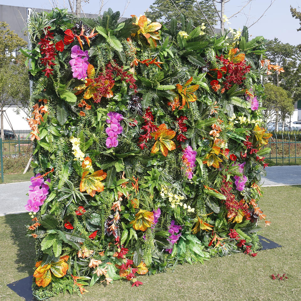 5D Artificial Cloth Bottom Green Plant Wall Decoration