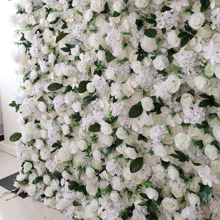 Competitive Price Artificial Rose Flower Wall Floral Party Decor for Reception of Wedding