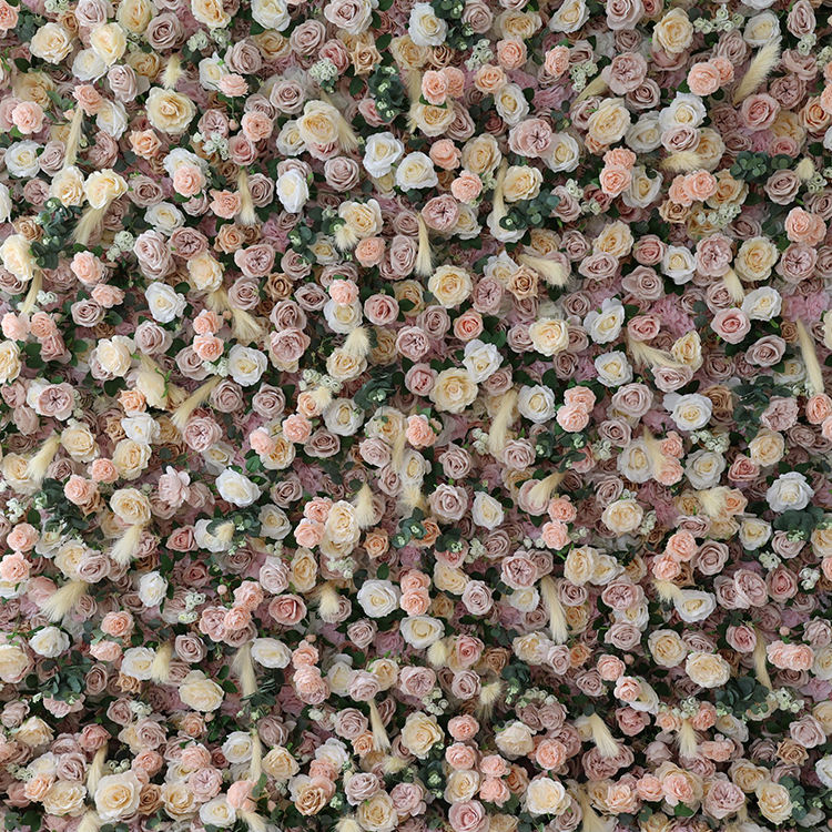 Rose Floral Wall Handmade Artificial Flower for Wedding Party Home Decor