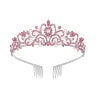 Silver Crystal Tiara Crown Headband Elegant Alloy Princess Crown Combs Hot Selling Bachelorette Party Decorations for Children