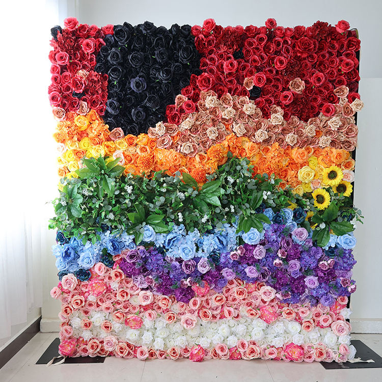 High Density Single Panel Artificial Flowers Wedding Supplier Centerpiece Flower with Free Combination