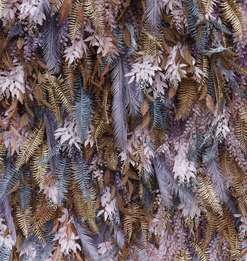 Romantic Unique Wedding Supplies Fluttery Feather Flower Decoration Wall Artificial Silk Wall Home Hotel Decoration