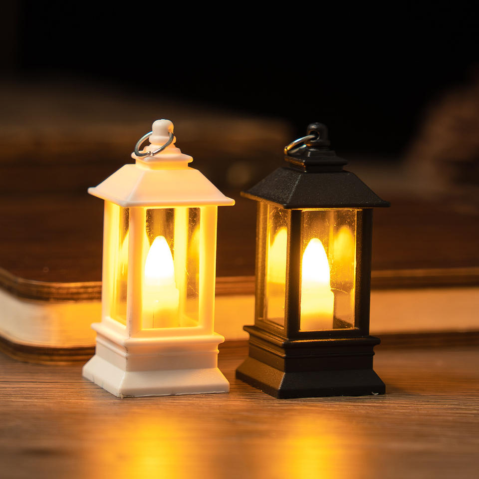 1pc Small Kerosene Lamp Miniature Nightlight Dollhouse Miniature Model Led Retro Kerosene Lamp Shooting Materials Free Shipping