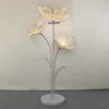 LED Butterfly Flower Aisle Stand Light Pearl Iron Art Luminous Floor Lamp Wedding Stage Party Decoration