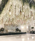 New Arrival Artificial Hanging Wisteria Flower Wall Flower Ceiling Eternal Wisteria for Wedding Home Decor
