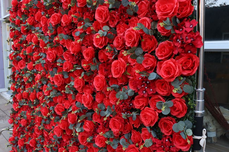 Home Wedding Supplies Cloth Flowers Wall Wedding Decor Backdrop Decoration Wall Flowers Living Room Wall Decor Flowers