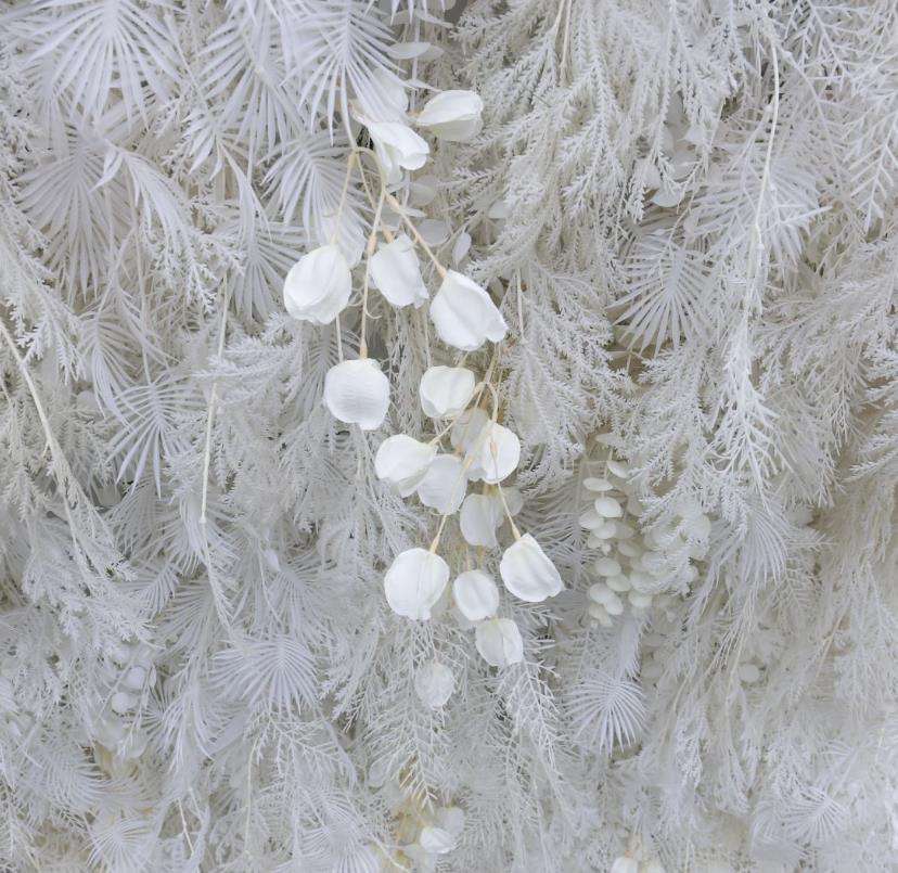 Wedding White Flower Backdrop Pampas Wall Wedding Decoration Artificial Flower Silk Wall Home Hotel Hanging Wall