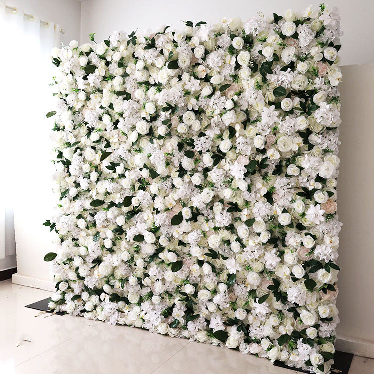 Competitive Price Artificial Rose Flower Wall Floral Party Decor for Reception of Wedding