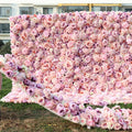 Big Size Fabric Flower Wall Decor Flower Runner Wedding Centerpieces Artificial Silk Pink Wall Flower Decoration Wedding