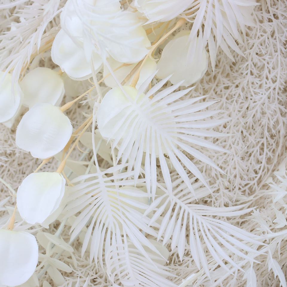 Wedding Supplies Flower Wall Backdrop Custom Cloth 3d Roll-Up Curtain White Silk Artificial Flowers Wall for Wedding Decor