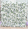 5D Cloth Back Roll-Up Artificial Flower Backdrop for Wedding Christmas Party Decoration