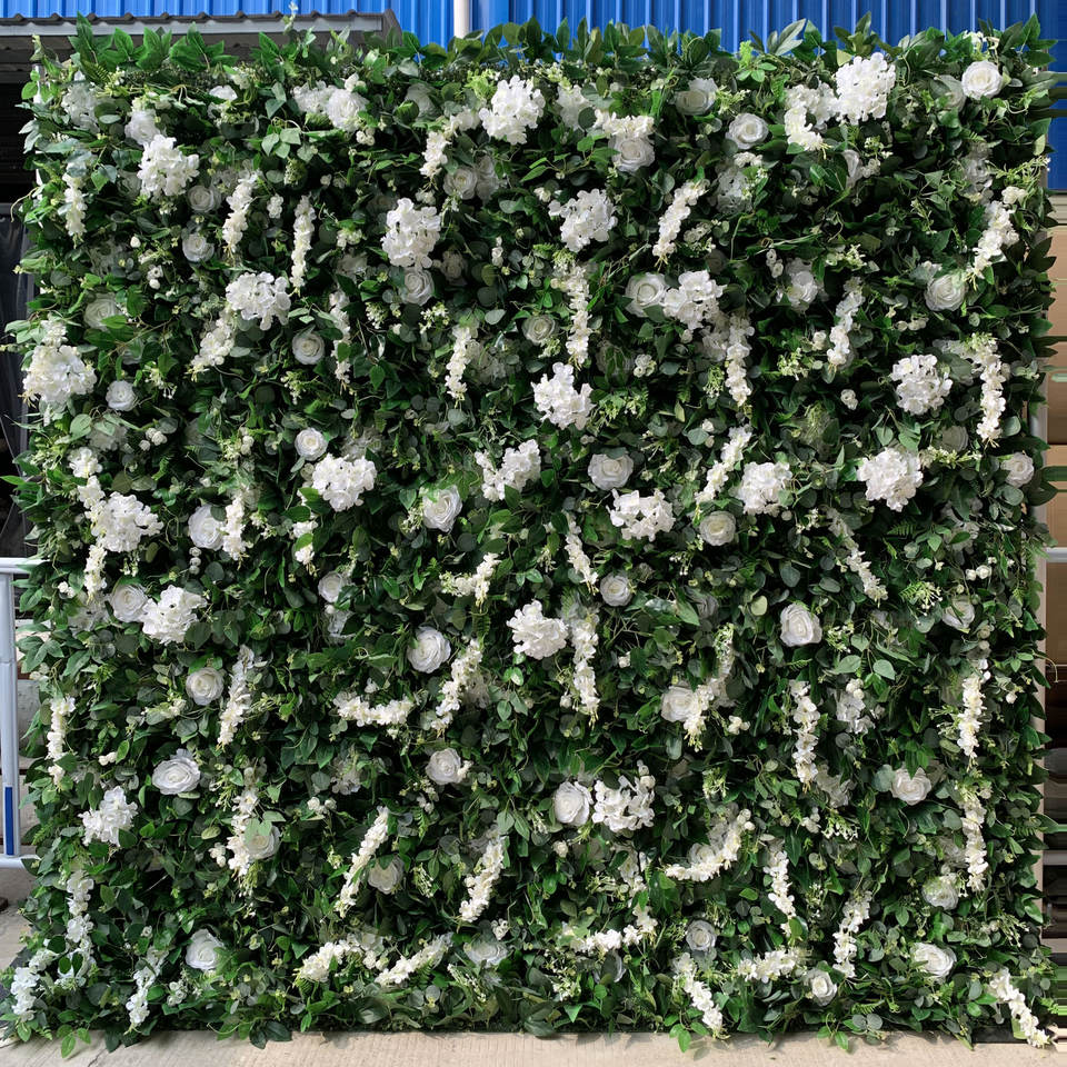 Wedding Decoration Flower Wall Background Green Wall Wedding Outdoor Lawn Decoration Artificial Flower