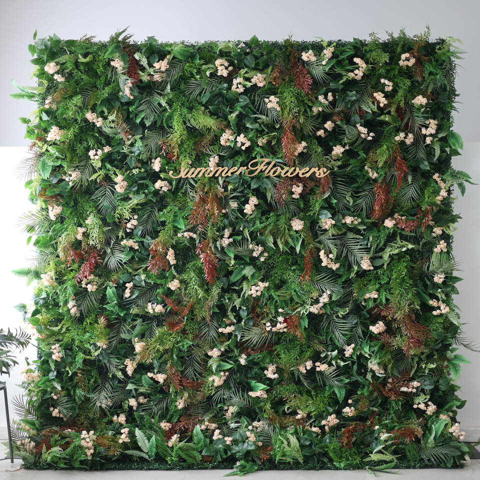 Wedding Decoration Flower Wall Background Green Wall Wedding Outdoor Lawn Decoration Artificial Flower