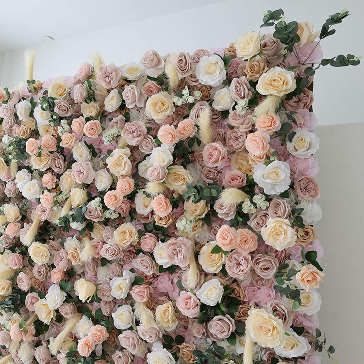 Rose Floral Wall Handmade Artificial Flower for Wedding Party Home Decor