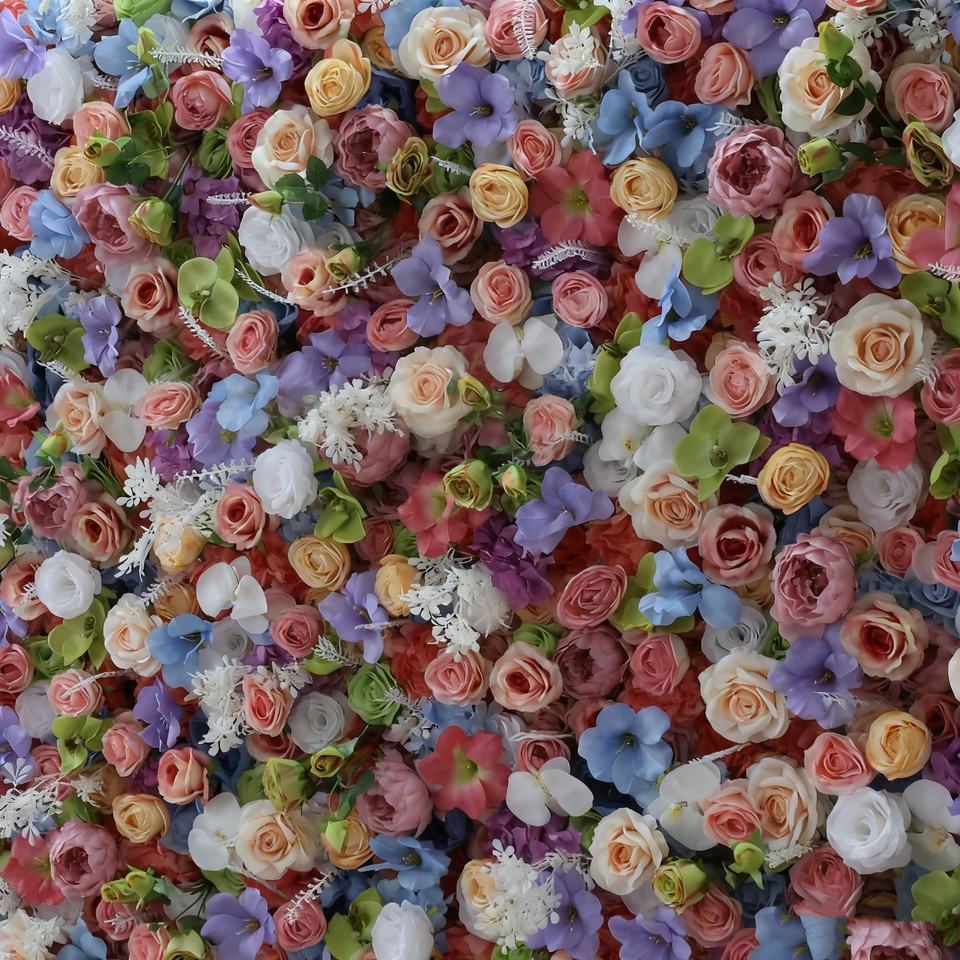 Realistic Artificial Roll-up Wall Rose Ball, Fabric Wall for Wedding Background, Outdoor Wedding Photography Props