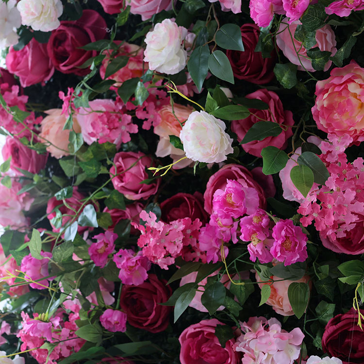 High Density Single Panel Artificial Flowers Wedding Supplier Centerpiece Flower with Free Combination