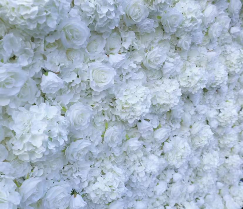 Hot Sale Artificial Flower Wall Wedding Decorative Background High Quality Silk Rose Flowers Wall Backdrop
