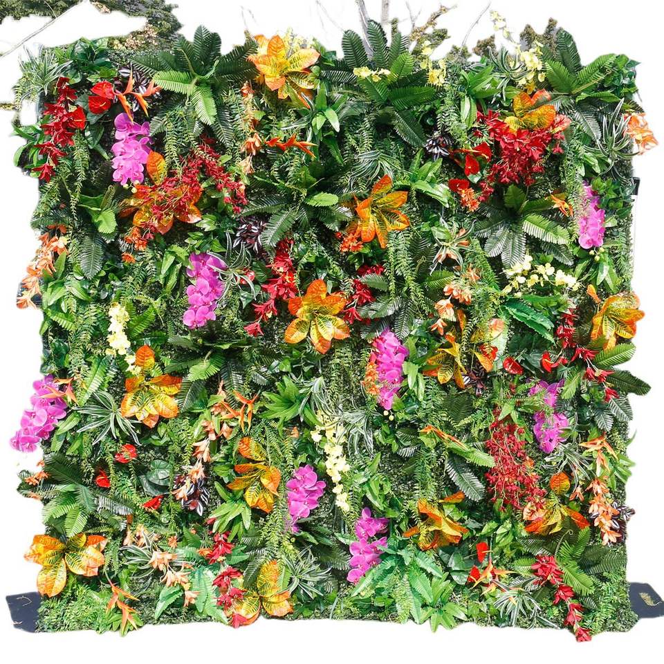 5D Artificial Cloth Bottom Green Plant Wall Decoration