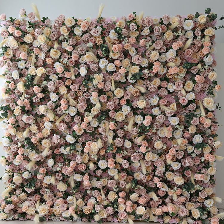 Rose Floral Wall Handmade Artificial Flower for Wedding Party Home Decor
