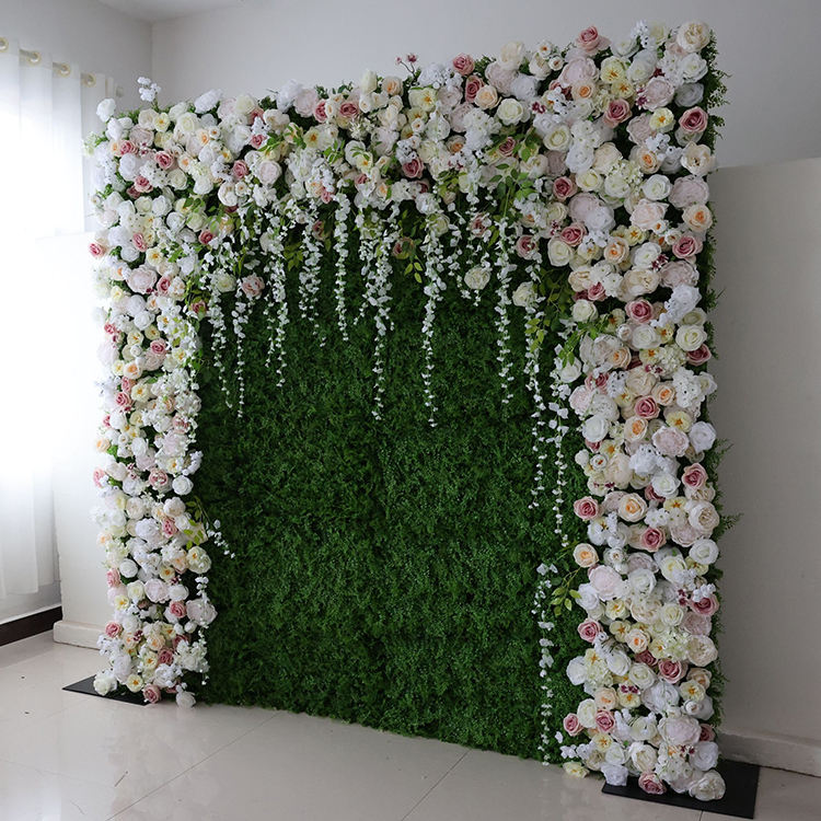 High Density Single Panel Artificial Flowers Wedding Supplier Centerpiece Flower with Free Combination