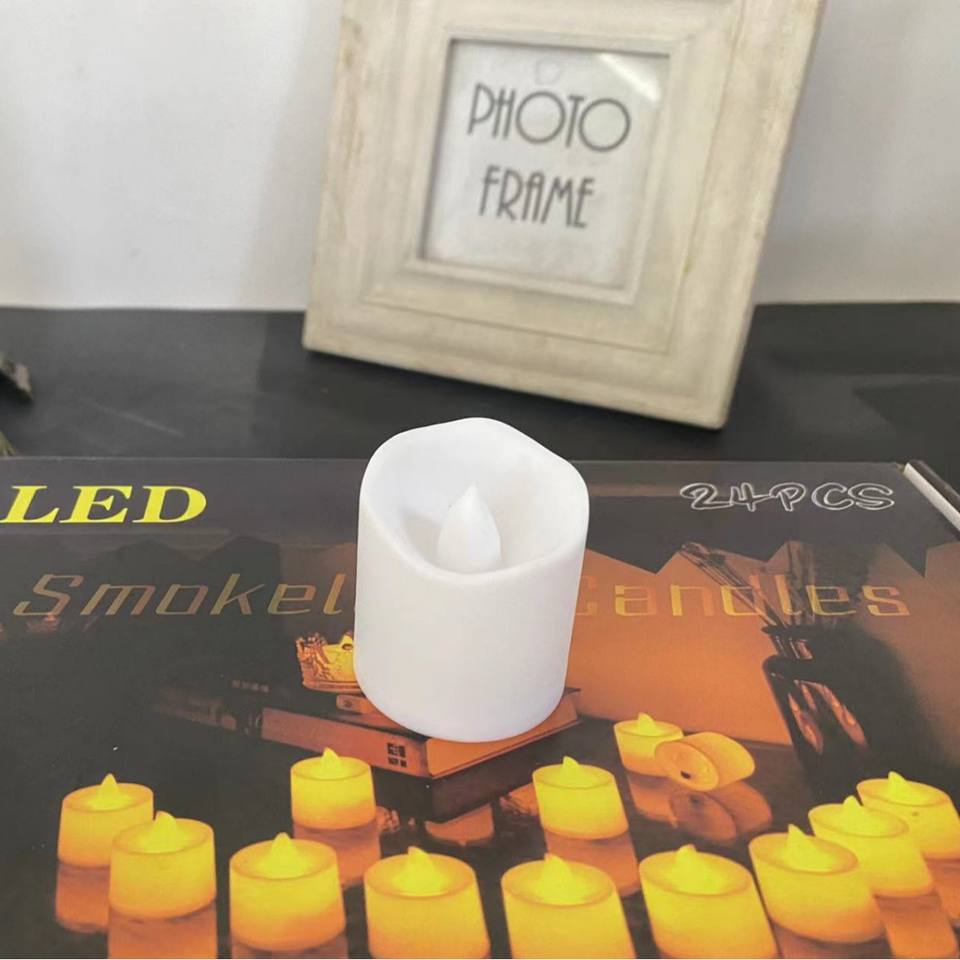 Wavy Rim Smokeless Tea Light LED Electronic Candle Lamp for Valentine's Confession and Wedding Decoration Free Shipping