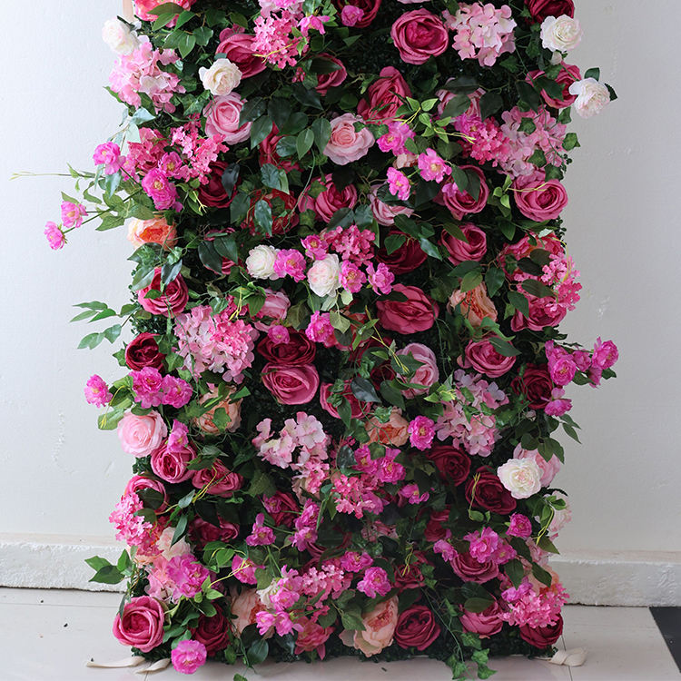 High Density Single Panel Artificial Flowers Wedding Supplier Centerpiece Flower with Free Combination