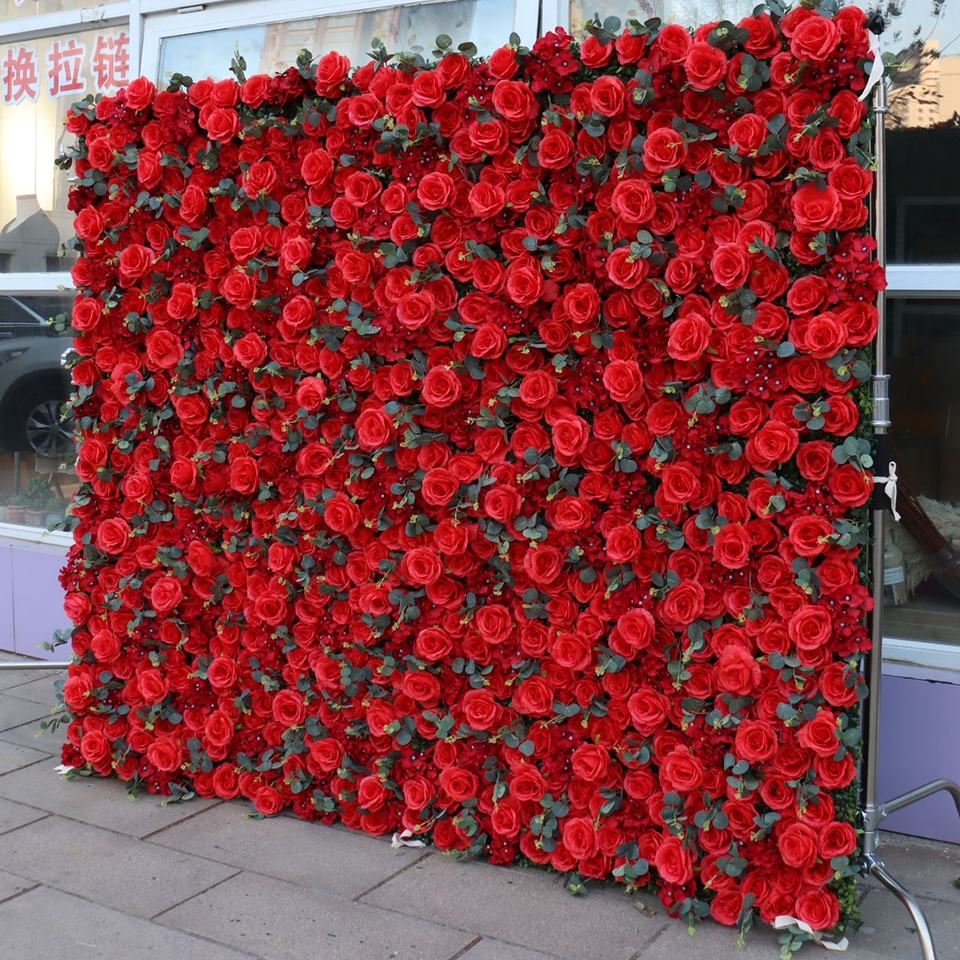 Home Wedding Supplies Cloth Flowers Wall Wedding Decor Backdrop Decoration Wall Flowers Living Room Wall Decor Flowers