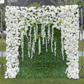 Wedding Decoration Flower Wall Background Green Wall Wedding Outdoor Lawn Decoration Artificial Flower
