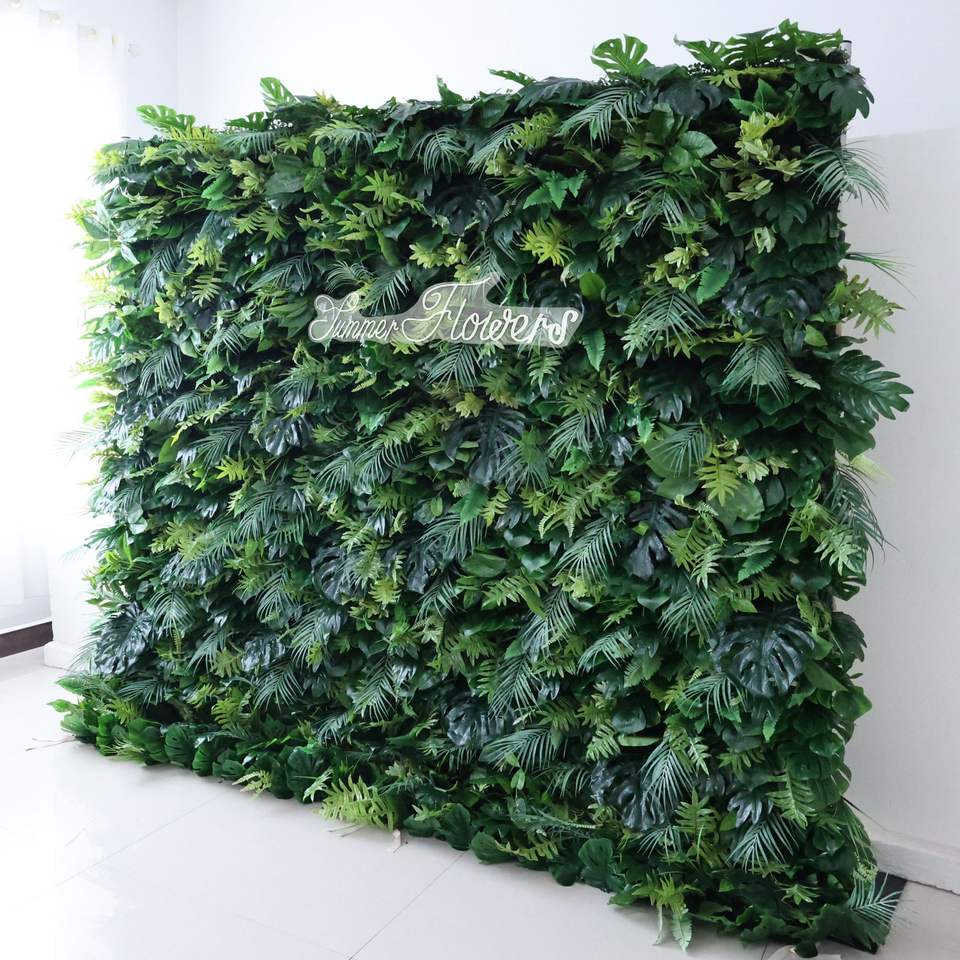 Wedding Decoration Flower Wall Background Green Wall Wedding Outdoor Lawn Decoration Artificial Flower