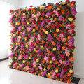 Rose and Phalaenopsis Artificial Rose Mini Flower Bushes Wall Hanging 3D Fabric 8ftx8ft