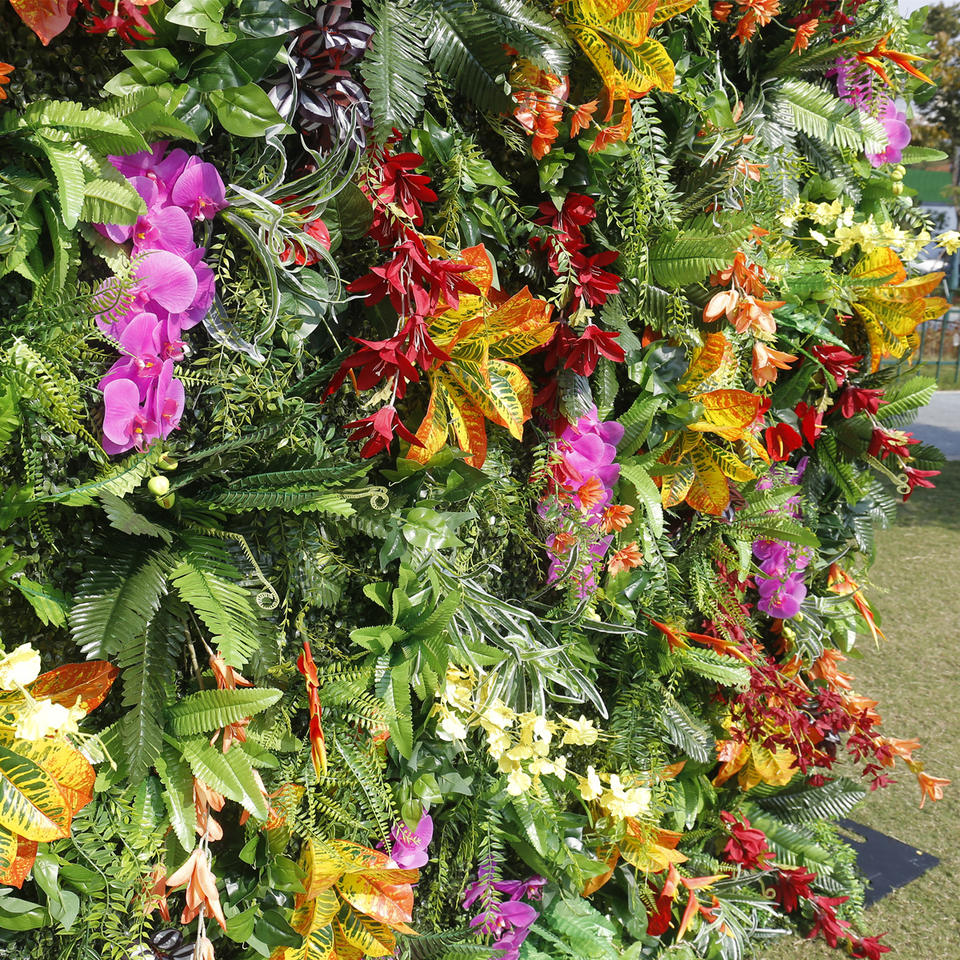 5D Artificial Cloth Bottom Green Plant Wall Decoration