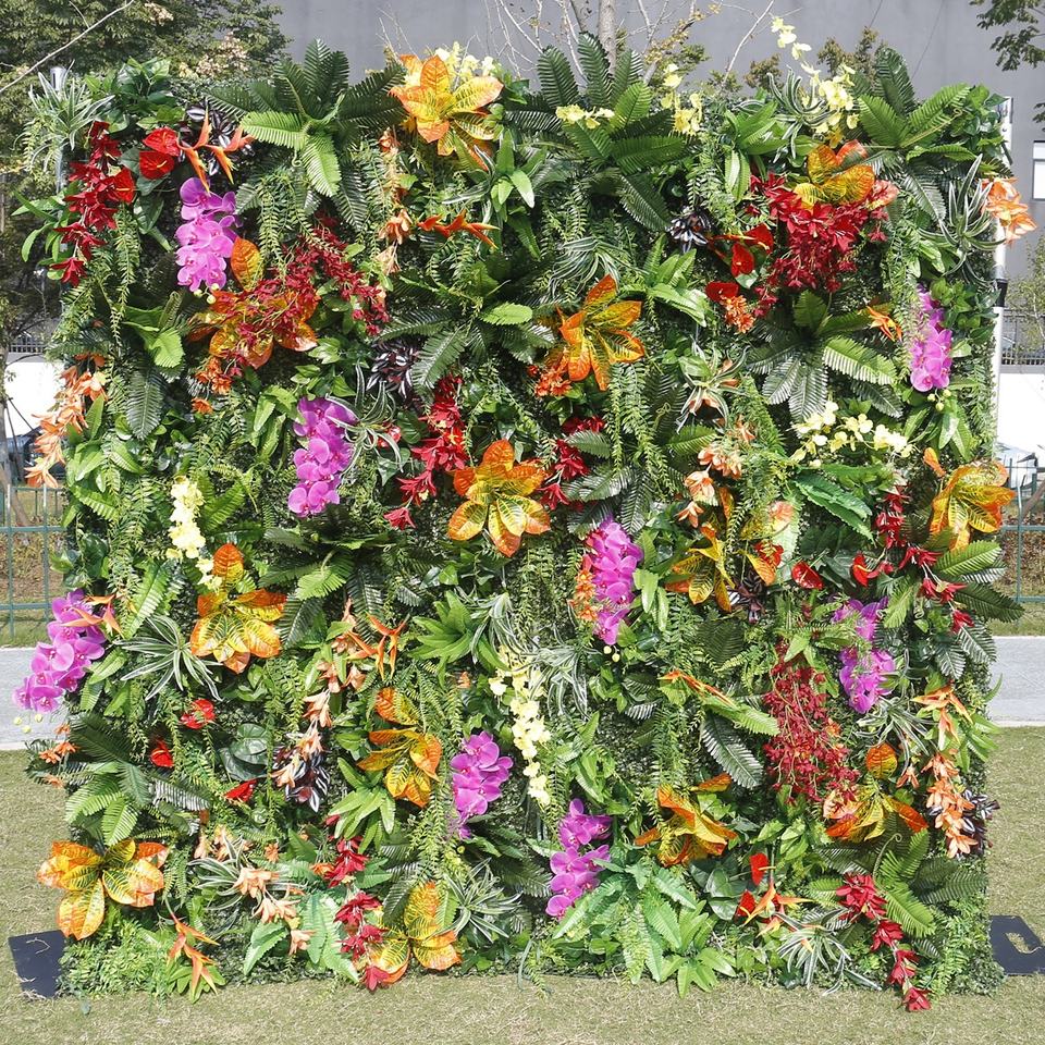 5D Artificial Cloth Bottom Green Plant Wall Decoration