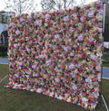 Wedding 3D Flower Roll Wall Wedding Wall Decoration Backdrop Outdoor Decorative Flower Wall Romantic Love Decor