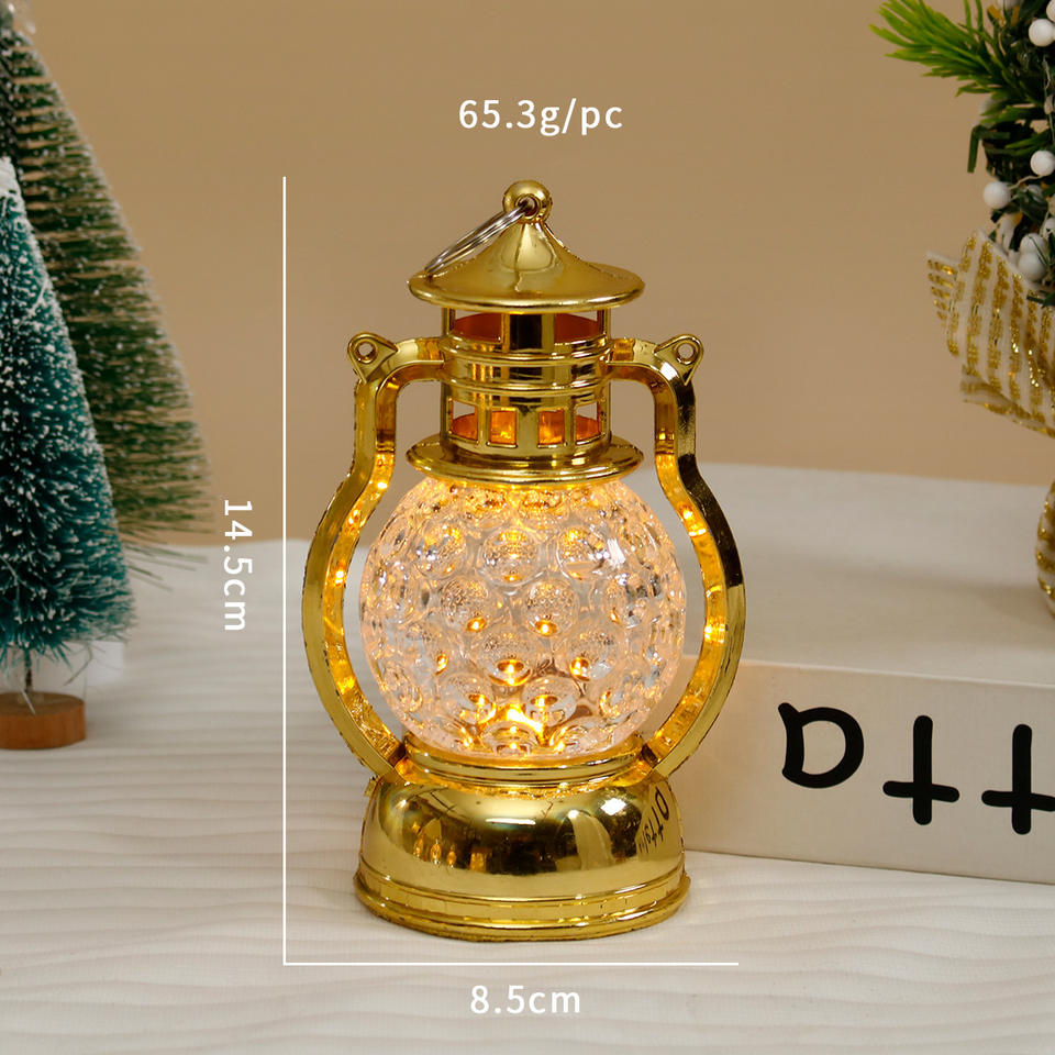 LED Crystal Lantern Vintage Electric Candle Holders and Jars Gold White Eco-Friendly Table Lamp for Christmas Home Decor Free Shipping