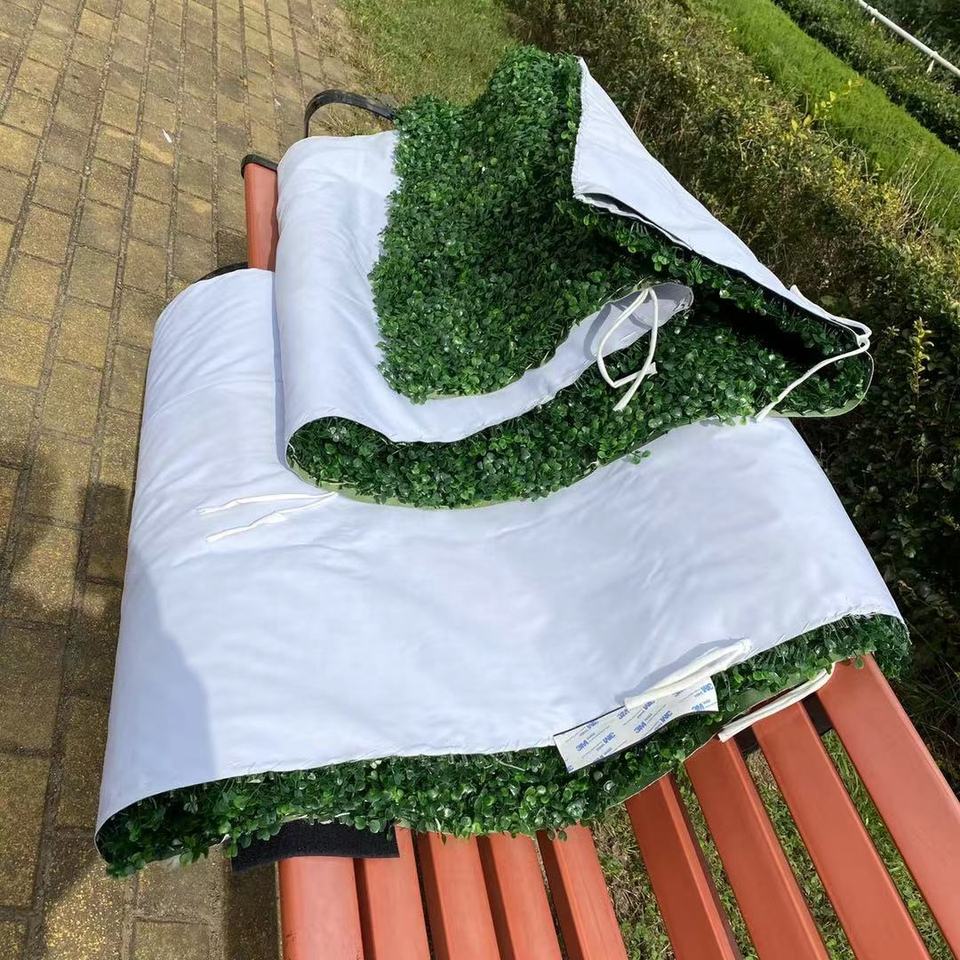 New Home Party Wedding Decoration Green Wall Decor 3D Roll-Up Flower Wall Hanging Fabric Artificial Grass Wall Backdrop