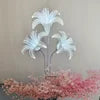 LED Lily Floor Light Iron Organza Luminous Flower Aisle Stand Wedding Stage Party Event Decoration