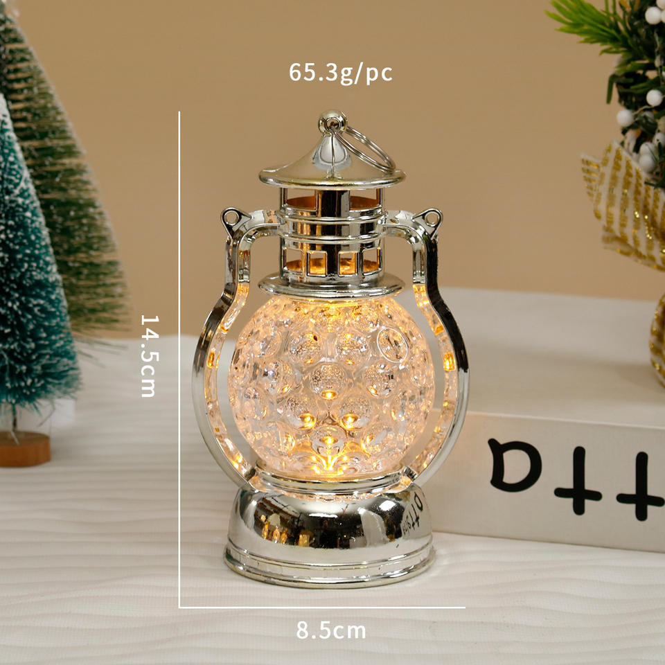 LED Crystal Lantern Vintage Electric Candle Holders and Jars Gold White Eco-Friendly Table Lamp for Christmas Home Decor Free Shipping