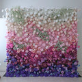 Wedding Supplies 5D Roll-Up Artificial Flower Wall Fabric Base Decorative Flower Wall for Wedding Backdrop Event Decor