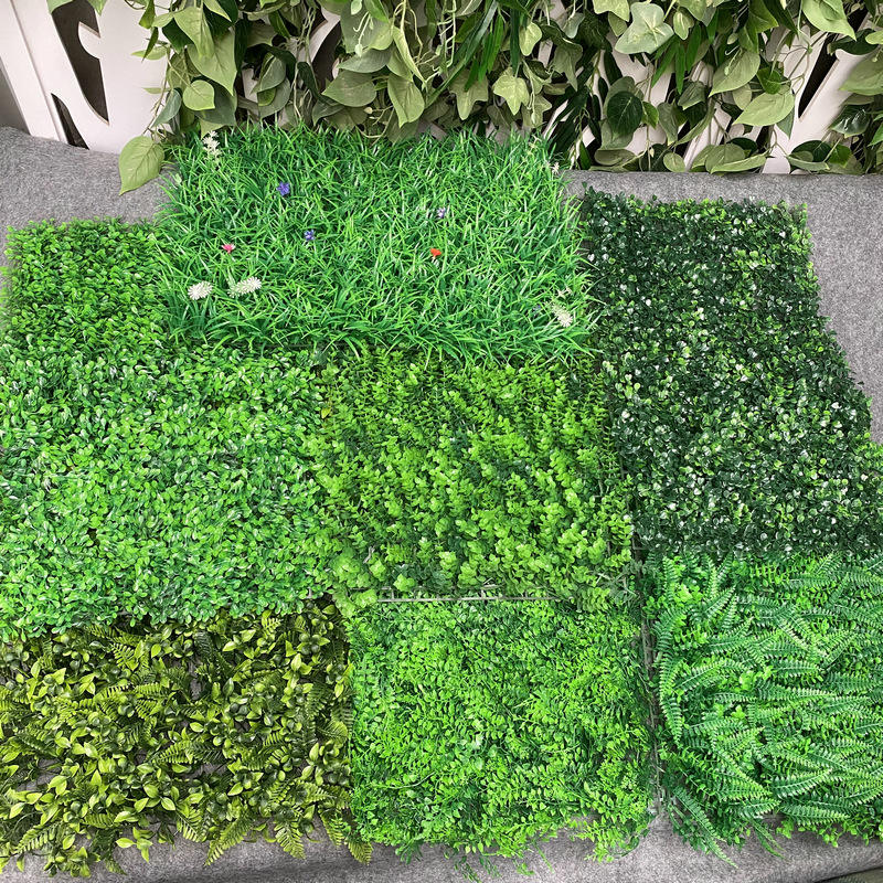 Hot Sale Customized Artificial Grass Wall Flower Wall Backdrop Faux Grass Panels for Home Wedding Wall Decor