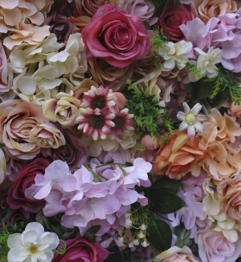 Wedding 3D Flower Roll Wall Wedding Wall Decoration Backdrop Outdoor Decorative Flower Wall Romantic Love Decor