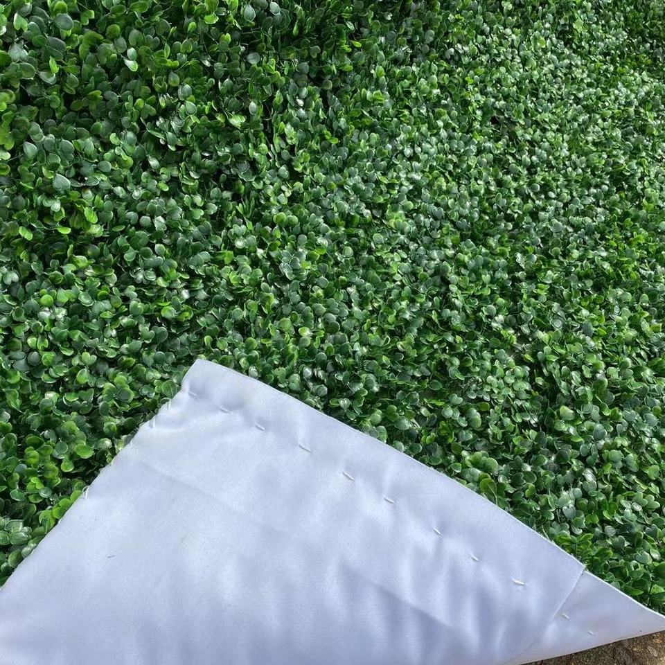 New Home Party Wedding Decoration Green Wall Decor 3D Roll-Up Flower Wall Hanging Fabric Artificial Grass Wall Backdrop