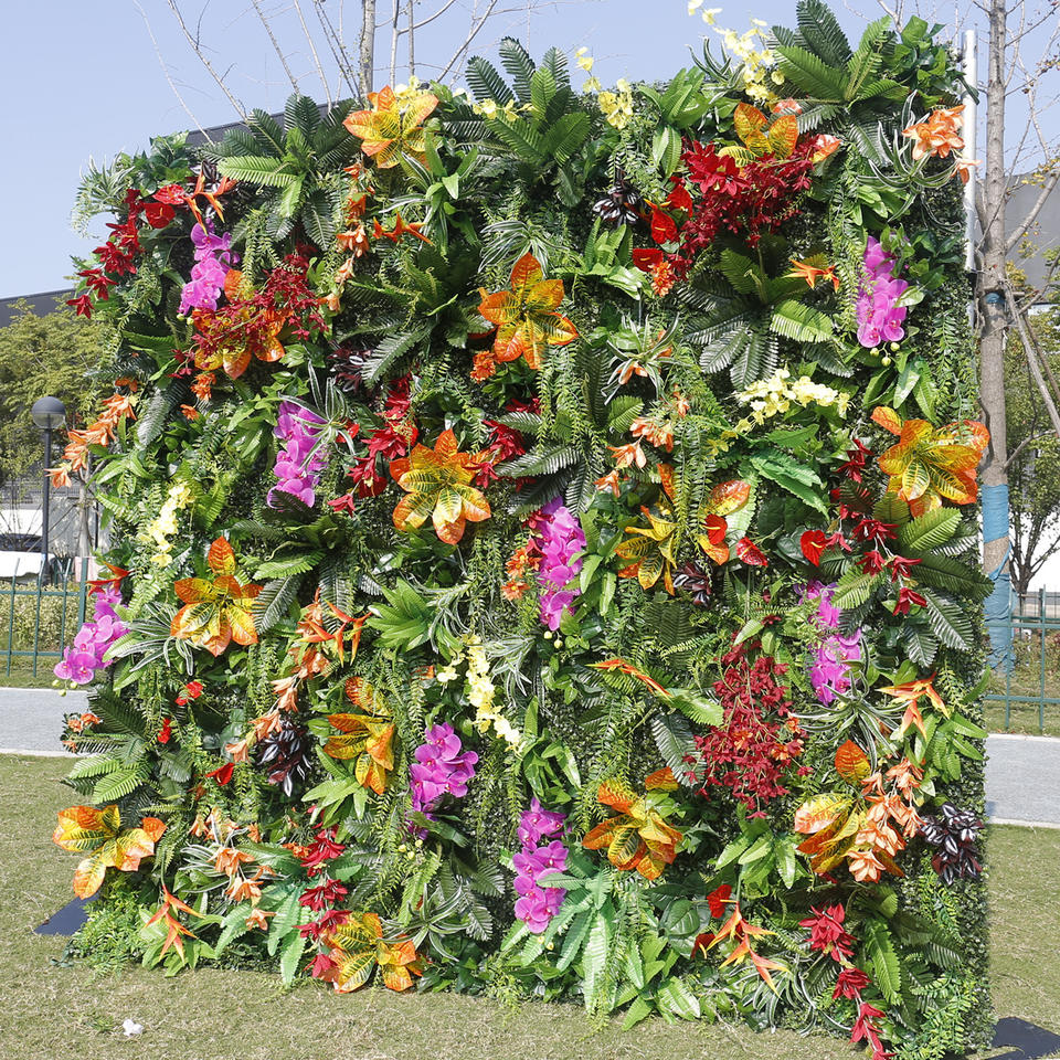 5D Artificial Cloth Bottom Green Plant Wall Decoration