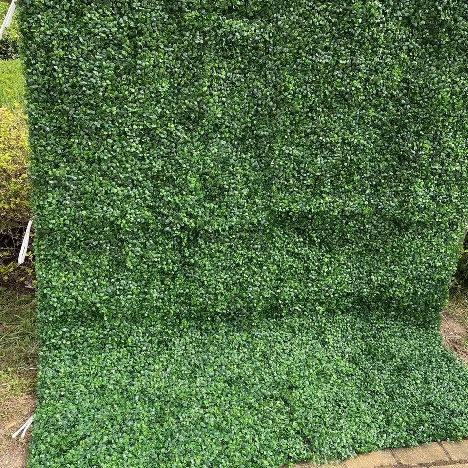 New Home Party Wedding Decoration Green Wall Decor 3D Roll-Up Flower Wall Hanging Fabric Artificial Grass Wall Backdrop
