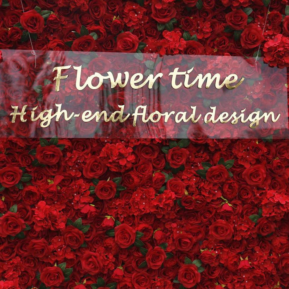 Wedding Decoration Red Flower Wall Background Wedding Decoration Props Outdoor Exhibition Flower Wall Artificial Flower