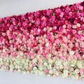 Customized Wedding Events Artificial Silk Flower Panel Rose Flower Wall for Garden Backdrop Engagement Events Decoration